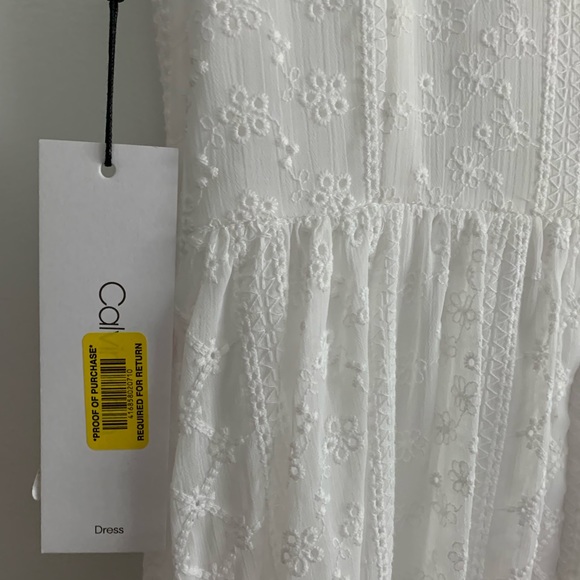 Calvin Klein Eyelet Tier-Hem Dress - Picture 6 of 9